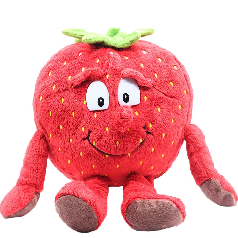 25Cm Fruits Vegetables Plush Toy Garlic Strawberry Broccoli Watermelon Pumpkin Soft Stuffed Plushie Doll Boy Girl Birthday Gifts
