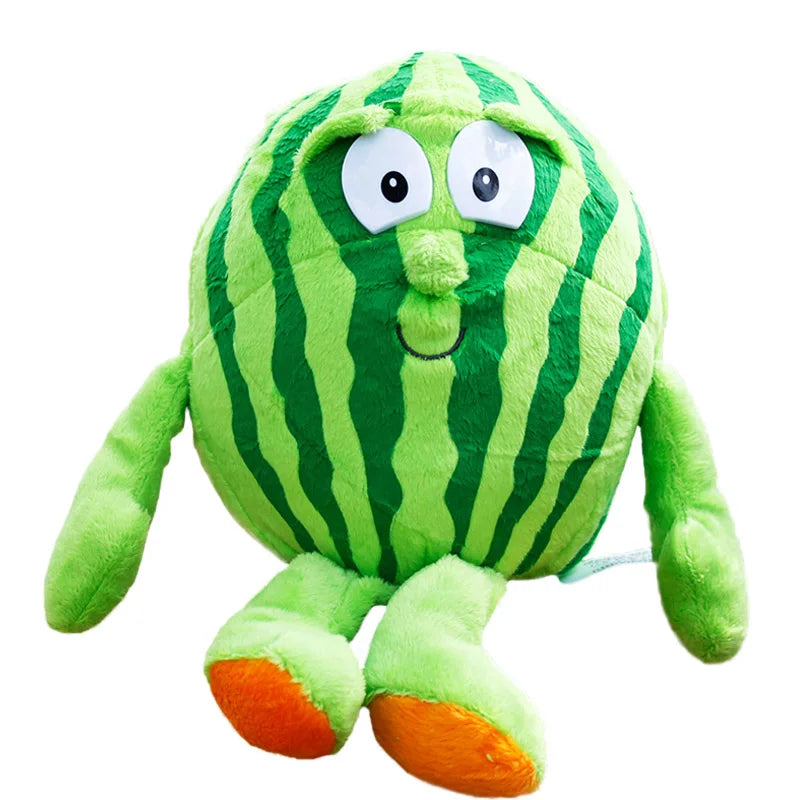 25Cm Fruits Vegetables Plush Toy Garlic Strawberry Broccoli Watermelon Pumpkin Soft Stuffed Plushie Doll Boy Girl Birthday Gifts