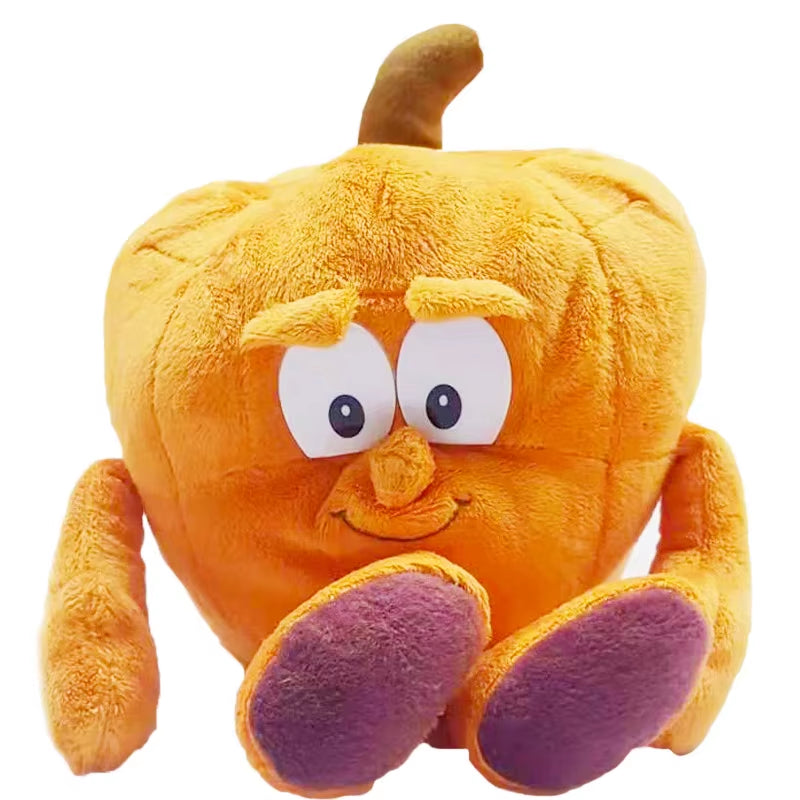 25Cm Fruits Vegetables Plush Toy Garlic Strawberry Broccoli Watermelon Pumpkin Soft Stuffed Plushie Doll Boy Girl Birthday Gifts