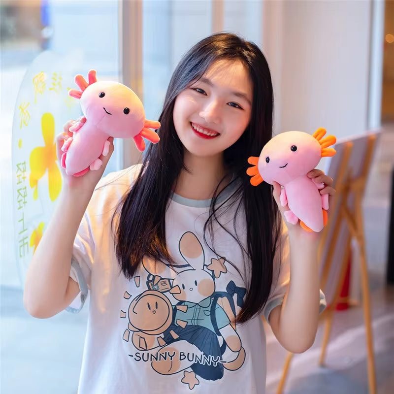 Axolotl Plush Toys Soft Kawaii Axolotl Plush Pillow Toys Axolotl Plush Toy Stuffed Axolotl Plush for Christmas Gifts Home Decor