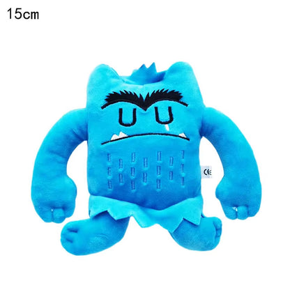 6PCS Kawaii Emotion Monster Plush Toys - 6 Colors Soft Stuffed Animals, Cute Educational Sensory Toys for Kids Birthday Gifts &